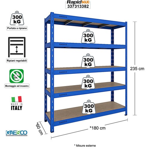 Scaffale metallo per garage - scaffale,