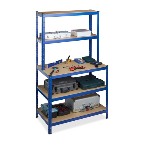 Scaffale con banco lavoro - con,