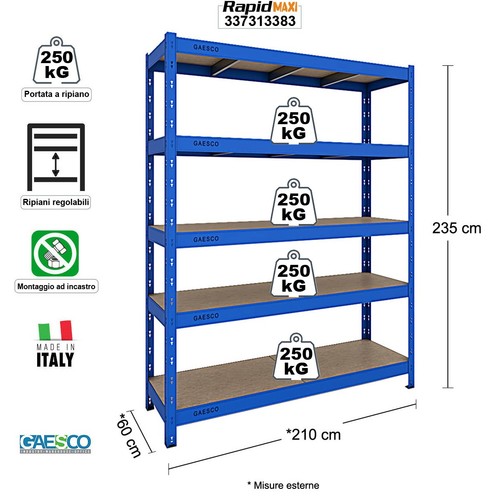 Scaffale metallo per garage - per,
